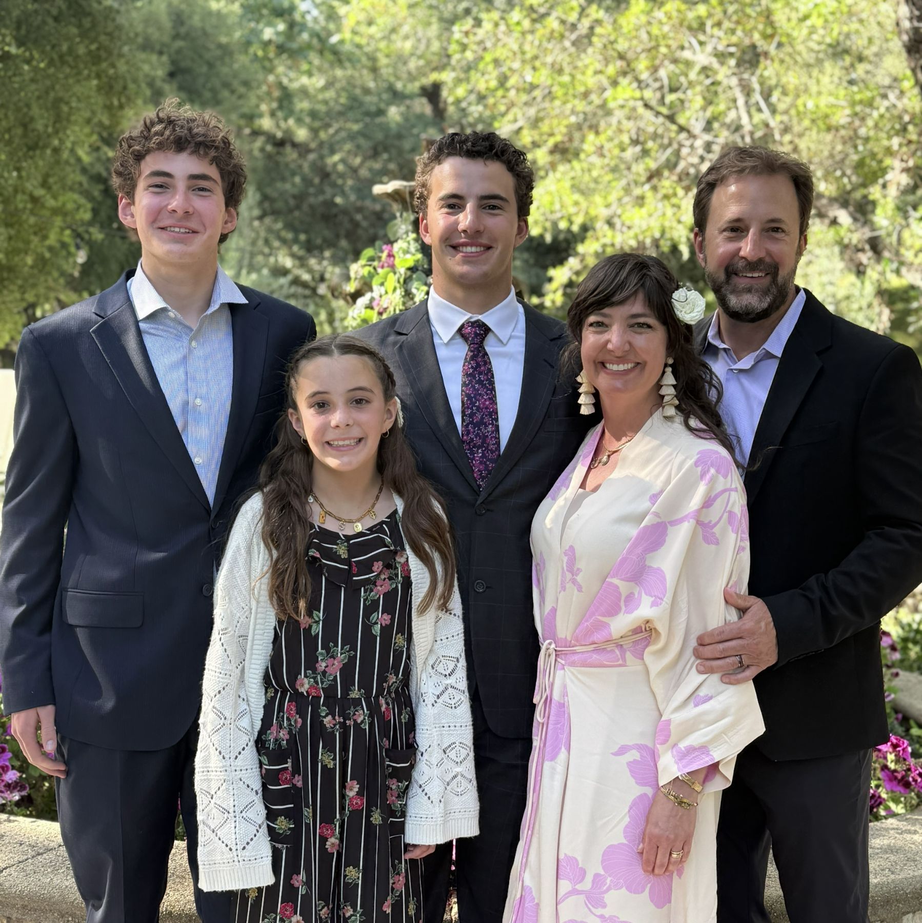 Phil Chigos with his wife and three children